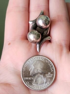 STERLING SILVER MID CENTURY MEXICO ADJUSTABLE RING 7-8